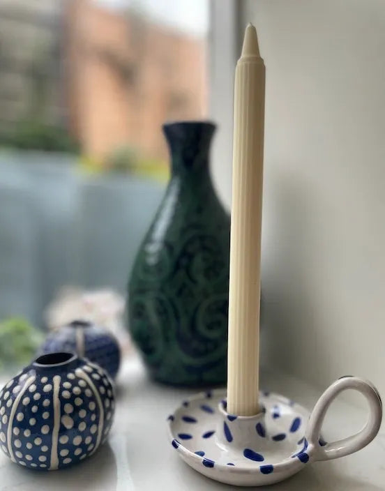 Ceramic Candle Holder - Various Colours